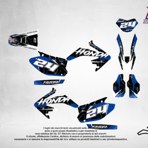 Kit Grafiche Personalizzate HONDA CR CRF 50 125 250 450 – Cobra – Crystal 0.4 mm