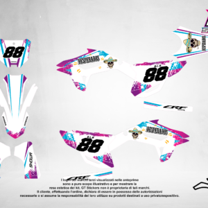 Kit Grafiche Personalizzate HONDA CR CRF 50 125 250 450 – Comet – Crystal 0.4 mm