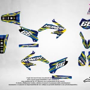 Kit Grafiche Personalizzate HONDA CR CRF 50 125 250 450 – Drift – Crystal 0.4 mm