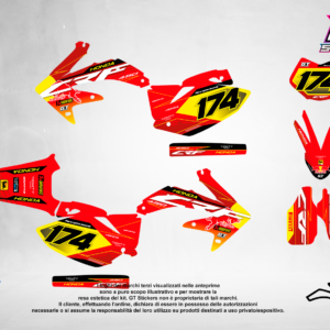 Kit Grafiche Personalizzate HONDA CR CRF 50 125 250 450 – Drift – Crystal 0.4 mm