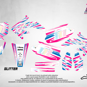 Kit Grafiche Personalizzate HONDA CR CRF 50 125 250 450 – Drift – Crystal 0.4 mm