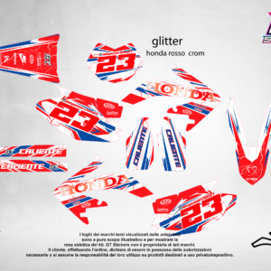 Kit Grafiche Personalizzate HONDA CR CRF 50 125 250 450 – Eclipse – Crystal 0.4 mm