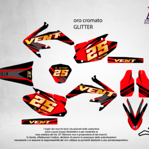 Kit Grafiche Personalizzate HONDA CR CRF 50 125 250 450 – Falcon – Crystal 0.4 mm