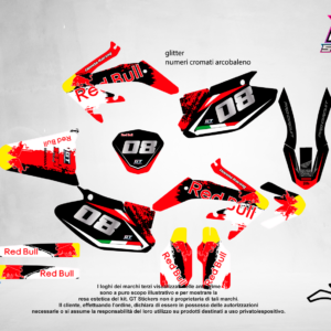 Kit Grafiche Personalizzate HONDA CR CRF 50 125 250 450 – Flash – Crystal 0.4 mm