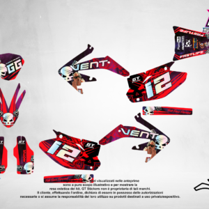 Kit Grafiche Personalizzate HONDA CR CRF 50 125 250 450 – Flash – Crystal 0.4 mm
