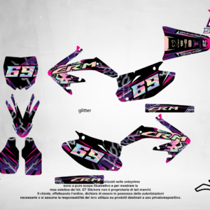 Kit Grafiche Personalizzate HONDA CR CRF 50 125 250 450 – Nova – Crystal 0.4 mm