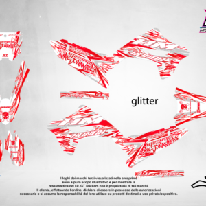 Kit Grafiche Personalizzate HONDA CR CRF 50 125 250 450 – Shadow – Crystal 0.4 mm