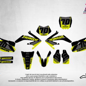 Kit Grafiche Personalizzate HONDA CR CRF 50 125 250 450 – Storm – Crystal 0.4 mm