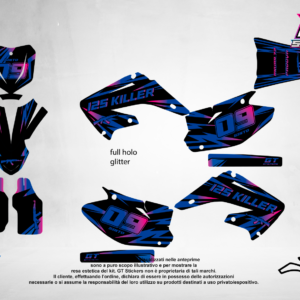 Kit Grafiche Personalizzate HONDA CR CRF 50 125 250 450 – Storm – Crystal 0.4 mm