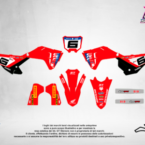 Kit Grafiche Personalizzate HONDA CR CRF 50 125 250 450 – Strike – Crystal 0.4 mm