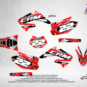 Kit Grafiche Personalizzate HONDA CR CRF 50 125 250 450 – Titan – Crystal 0.4 mm