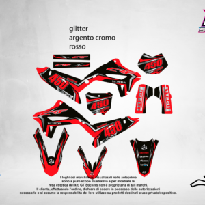 Kit Grafiche Personalizzate HONDA CR CRF 50 125 250 450 – Venom – Crystal 0.4 mm