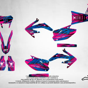 Kit Grafiche Personalizzate HONDA CR CRF 50 125 250 450 – Vortex – Crystal 0.4 mm