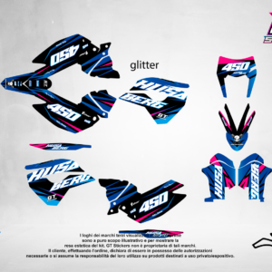 Kit Grafiche Personalizzate HUSABERG FE TE 125 250 450 – Surge – Crystal 0.4 mm