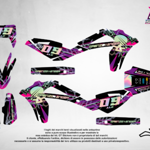 Kit Grafiche Personalizzate HUSQVARNA TC TE FC FE 50 65 85 125 250 450 – Blaze – Crystal 0.4 mm