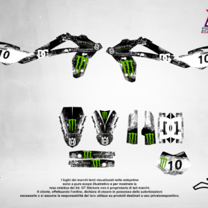 Kit Grafiche Personalizzate HUSQVARNA TC TE FC FE 50 65 85 125 250 450 – Bolt – Crystal 0.4 mm