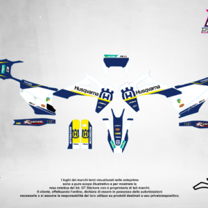 Kit Grafiche Personalizzate HUSQVARNA TC TE FC FE 50 65 85 125 250 450 – Cobra – Crystal 0.4 mm