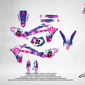 Kit Grafiche Personalizzate HUSQVARNA TC TE FC FE 50 65 85 125 250 450 – Comet – Crystal 0.4 mm