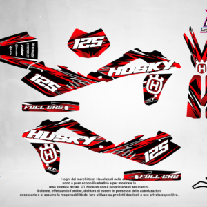 Kit Grafiche Personalizzate HUSQVARNA TC TE FC FE 50 65 85 125 250 450 – Edge – Crystal 0.4 mm