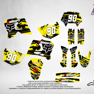 Kit Grafiche Personalizzate HUSQVARNA TC TE FC FE 50 65 85 125 250 450 – Edge – Crystal 0.4 mm