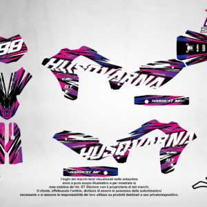 Kit Grafiche Personalizzate HUSQVARNA TC TE FC FE 50 65 85 125 250 450 – Frost – Crystal 0.4 mm