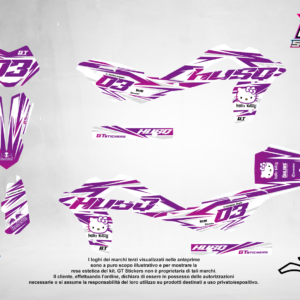 Kit Grafiche Personalizzate HUSQVARNA TC TE FC FE 50 65 85 125 250 450 – Fury – Crystal 0.4 mm