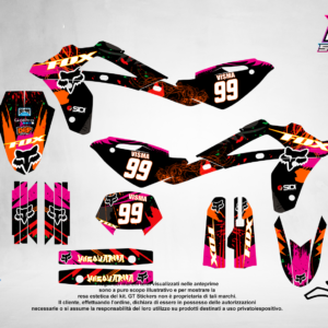 Kit Grafiche Personalizzate HUSQVARNA TC TE FC FE 50 65 85 125 250 450 – Predator – Crystal 0.4 mm