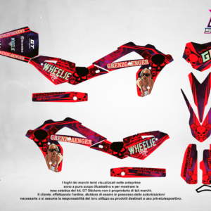 Kit Grafiche Personalizzate HUSQVARNA TC TE FC FE 50 65 85 125 250 450 – Pulse – Crystal 0.4 mm