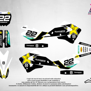 Kit Grafiche Personalizzate HUSQVARNA TC TE FC FE 50 65 85 125 250 450 – Reaper – Crystal 0.4 mm