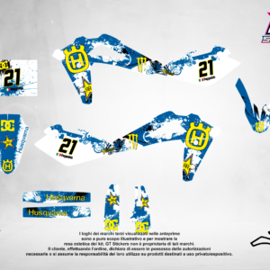 Kit Grafiche Personalizzate HUSQVARNA TC TE FC FE 50 65 85 125 250 450 – Reaper – Crystal 0.4 mm