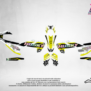 Kit Grafiche Personalizzate HUSQVARNA TC TE FC FE 50 65 85 125 250 450 – Reaper – Crystal 0.4 mm