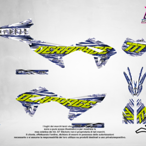 Kit Grafiche Personalizzate HUSQVARNA TC TE FC FE 50 65 85 125 250 450 – Rebel – Crystal 0.4 mm