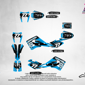 Kit Grafiche Personalizzate HUSQVARNA TC TE FC FE 50 65 85 125 250 450 – Riot – Crystal 0.4 mm