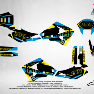 Kit Grafiche Personalizzate HUSQVARNA TC TE FC FE 50 65 85 125 250 450 – Spark – Crystal 0.4 mm