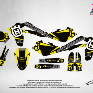 Kit Grafiche Personalizzate HUSQVARNA TC TE FC FE 50 65 85 125 250 450 – Spark – Crystal 0.4 mm