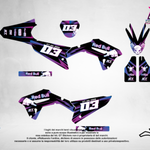 Kit Grafiche Personalizzate HUSQVARNA TC TE FC FE 50 65 85 125 250 450 – Storm – Crystal 0.4 mm