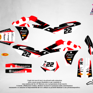Kit Grafiche Personalizzate HUSQVARNA TC TE FC FE 50 65 85 125 250 450 – Wraith – Crystal 0.4 mm