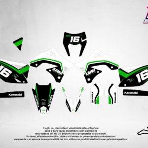 Kit Grafiche Personalizzate KAWASAKI KX KXF 65 85 125 250 450 – Talon – Crystal 0.4 mm