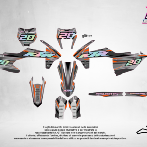 Kit Grafiche Personalizzate KTM SX SXF EXC 50 65 85 125 250 450 – Eclipse – Crystal 0.4 mm