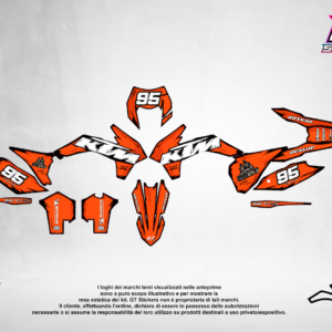 Kit Grafiche Personalizzate KTM SX SXF EXC 50 65 85 125 250 450 – Edge – Crystal 0.4 mm