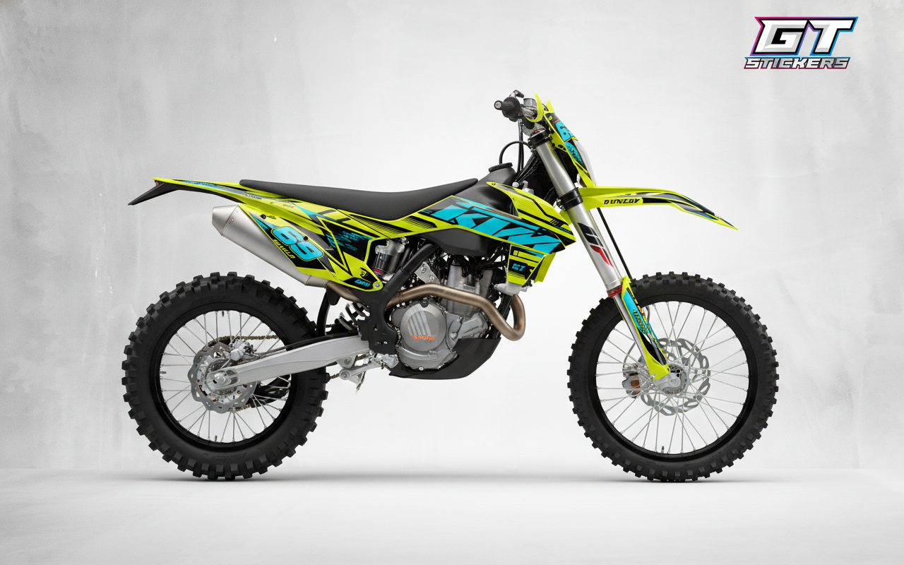 Kit Grafiche Personalizzate KTM SX SXF EXC 50 65 85 125 250 450 – Edge – Crystal 0.4 mm - immagine 2