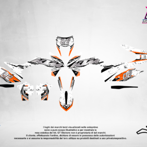 Kit Grafiche Personalizzate KTM SX SXF EXC 50 65 85 125 250 450 – Nova – Crystal 0.4 mm