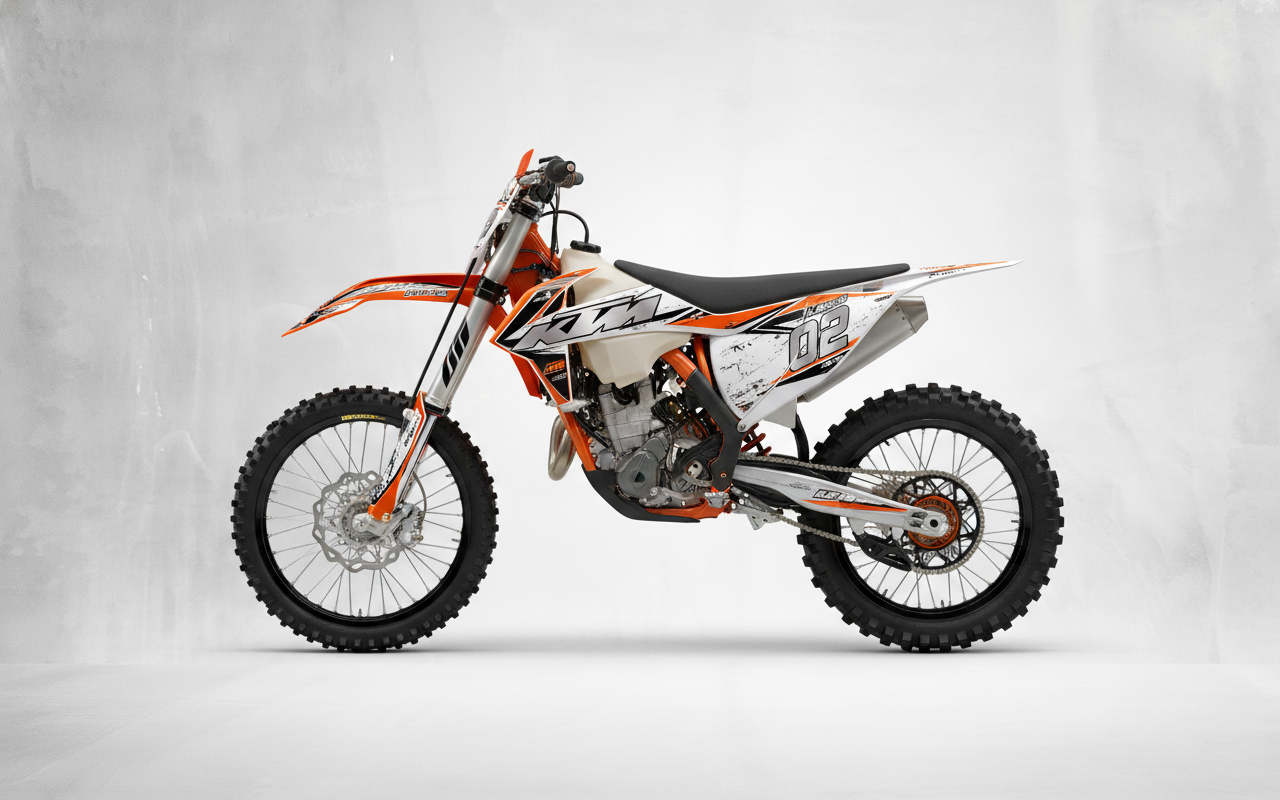 Kit Grafiche Personalizzate KTM SX SXF EXC 50 65 85 125 250 450 – Nova – Crystal 0.4 mm - immagine 2