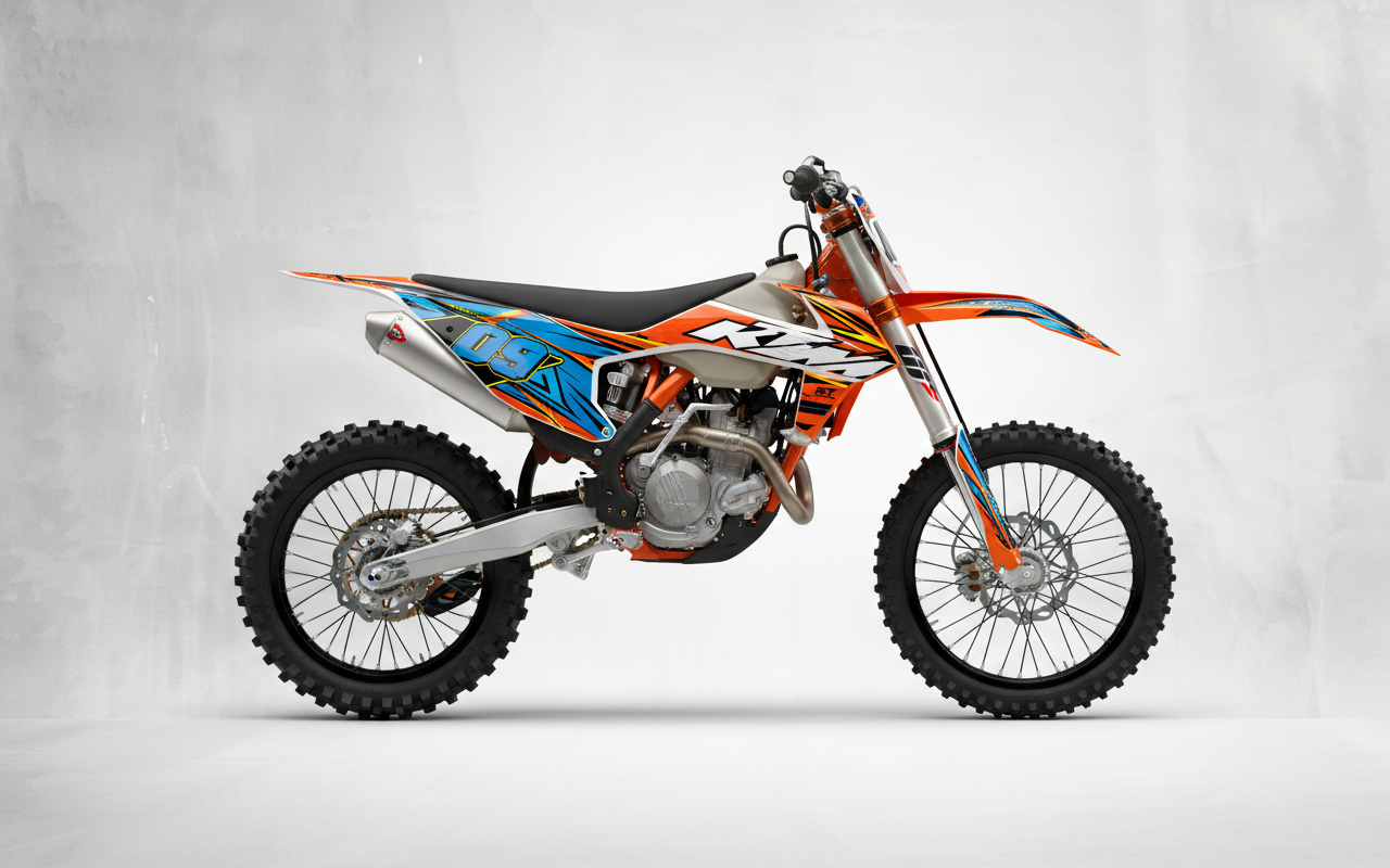 Kit Grafiche Personalizzate KTM SX SXF EXC 50 65 85 125 250 450 – Nova – Crystal 0.4 mm - immagine 2