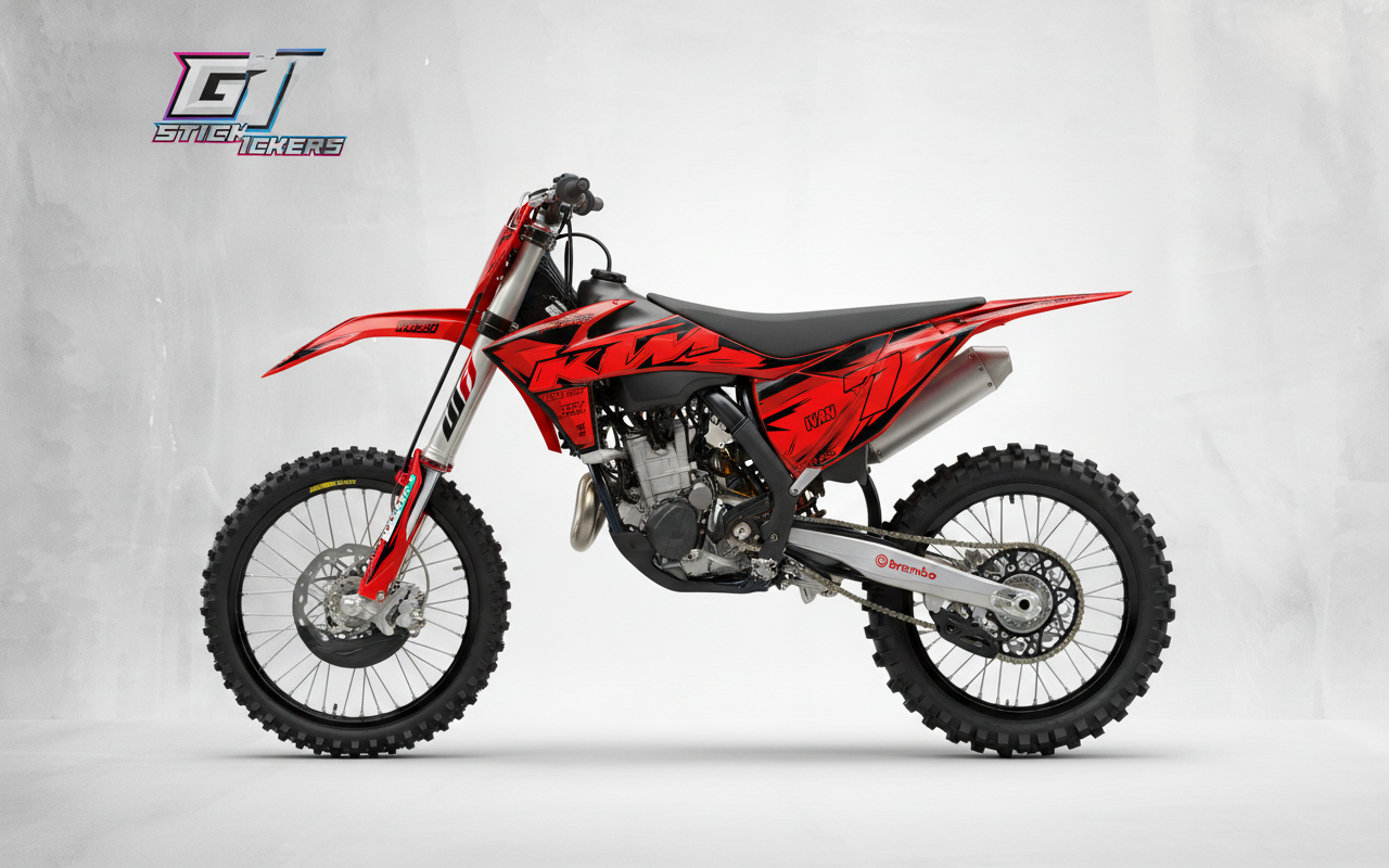 Kit Grafiche Personalizzate KTM SX SXF EXC 50 65 85 125 250 450 – Phoenix – Crystal 0.4 mm - immagine 2