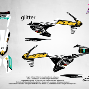 Kit Grafiche Personalizzate KTM SX SXF EXC 50 65 85 125 250 450 – Strike – Crystal 0.4 mm
