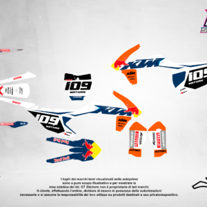 Kit Grafiche Personalizzate KTM SX SXF EXC 50 65 85 125 250 450 – Surge – Crystal 0.4 mm