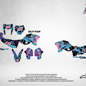 Kit Grafiche Personalizzate KTM SX SXF EXC 50 65 85 125 250 450 – Venom – Crystal 0.4 mm