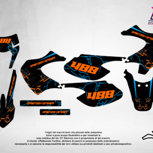 Kit Grafiche Personalizzate MALAGUTI XSM XTM 50 125 – Riot – Crystal 0.4 mm