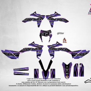Kit Grafiche Personalizzate SHERCO SE SEF 125 250 450 – Thunder – Crystal 0.4 mm